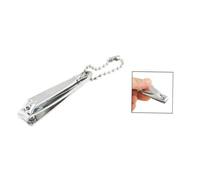 Healeved Cortaúñas De Acero Inoxidable Llavero Diseño Práctico Para Manicura De Manos y Pies Resistente y Compacto Color Plateado