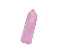 Healeved Cristal De Cuarzo Rosa Natural Hexagonal De Caras Varita Curativa Para Meditación y Equilibrio De Chakras Piedra Tallada Para Sanación Color Aleatorio