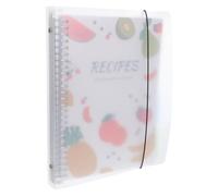 Healeved Cuaderno de Recetas de Cocina Páginas Fáciles de Pasar y Secciones Preimpresas para Organizar, Material de Papel y Plástico, Planificador Práctico Hogar