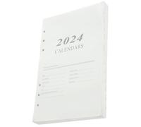 Healeved Cuaderno Planificador 2024 A5 Hojas Sueltas Agenda Diaria Portátil Libreta de Notas Calendario Material de Oficina Resistente Manual de Planificación para Estudiantes y