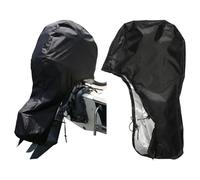 Healeved Cubierta para Motor Fueraborda 0-5hp, Poliéster Duradero, Protección UV Resistente, Funda Protectora para Motor de Barco, Uso Exterior, Navegación y Paseo en Barco