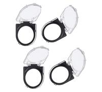 Healeved Cubierta Protectora de Botón Pulsador de Plástico Transparente, 4 Piezas, Adecuada para Interruptores de Lavavajillas y Electrodomésticos en Hogares y Oficinas