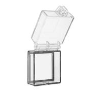 Healeved Cubierta Protectora para Botón Pulsador 52X52 MM, Tapa Abatible Transparente de Plástico Resistente Adhesivo, Protector de Interruptor para Electrónica, Lavavajillas y Elevadores