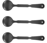 Healeved Cubiertas para Pruebas Oculares 3 Piezas Oclusor Plástico Negro Mango Ancho Antideslizante Equipo de Optometría para Exámenes Visuales en Clínicas y Ópticas