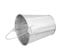 Healeved Cubo de Grasa para Barbacoa Portátil de Chapa Galvanizada Plata | Accesorio para Horno de Pellets, Anticorrosión, Ligero, Recoge Aceite y Mantiene Limpia la Parrilla