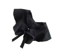 Healeved Cuello Falso para Mujer Estilo Falbala Negro de Tejido de Punto Multipropósito y Secado Rápido para Decorar Ropa Diseño Elegante y Único