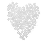 Healeved Cuentas de Flores de Vidrio Transparentes Degradadas 150 Piezas Espaciadores y Topes Pétalos de Flor de Cerezo para Pulseras y Collares DIY Accesorios para Manualidades y