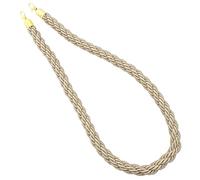 Healeved Cuerda de Barandilla de Yute Natural 28 CM Cordón de Seguridad para Control de Multitudes Gancho Metálico Cuerda Trenzada Resistente para Delimitación y Aislamiento en Eventos