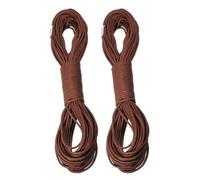 Healeved Cuerda de Paracaídas 7 Hilos 4 MM Resistente para Camping al Aire Libre Cuerda Multiusos para Tiendas de Campaña de Nailon Marrón 31 M 2 Unidades