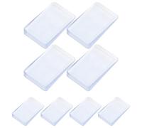 Healeved Cuñas Niveladoras para Muebles Transparentes Grandes 8 Piezas Antideslizantes para Mesas Topes de Puerta sin Clavos Calzas de Mesa para Estabilizar Muebles y Proteger Suelos en