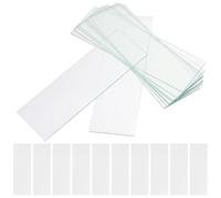 Healeved de Vidrio Transparente para Laboratorio 100 Piezas sin Bordes Afilados Diapositivas para en Educación Biología E Investigación Científica