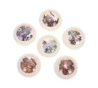 Healeved Decorative Nail Patches of Handmade Halloween Wooden Pulp Nail Stickers for Creative Art