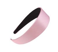 Healeved Diadema Ancha de Satén Cabello 2 Piezas Rosa Tamaño Único Banda Elegante para Mujeres y Niñas Uso Diario y Fiestas