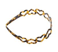 Healeved Diadema Con Ácido Acético Accesorio Para El Cabello Tiara Marrón Diadema Francesa Accesorios Para El Cabello Leopardo