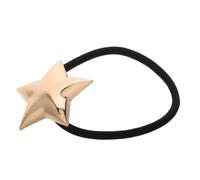 Healeved Diadema con estrella de cinco puntas Vínculos para el cabello con arcos lazo para el cabello cuadrado corbatas elásticas lazos para el cabello cuadrados portavoz aleación Golden