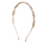 Healeved Diadema De Elegante Diadema Para Mujer Tocado Brillante Coletero Elegante Fina Para Novia Fiesta Elegante Para Damas Día De Novia Aleación Dorada