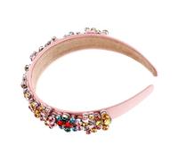 Healeved diadema de la vendimia aro de pelo de de imitación yoga mujeres Diadilla dama de honor tocado de mujer decoración de fiesta de diadema diamante de color