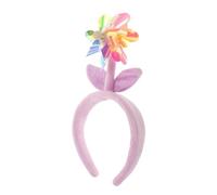 Healeved Diadema de Molino de Viento Colorida Banda para Cabello Cómoda para Fiestas y Viajes