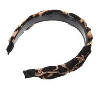 Healeved Diadema De Mujer Patrón De Leopardo Accesorio De Cabello y Antideslizante Para Uso Diario y Cuidado Facial