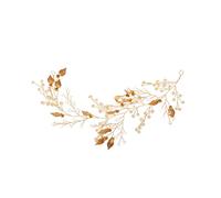 Healeved Diadema De Novia Mano Perlas y Cristales Tocado Floral De Aleación Para Bodas y Accesorios Elegantes Para Mujeres