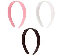 Healeved Diadema de Plástico Dentada en Paquete de 3 para Mujer, Banda Ancha Cabello, Adecuada para Deporte y Uso Cotidiano Color Aleatorio
