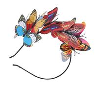 Healeved Diadema De Simulada Floral Brillo Del Cabello Diadema De Mujer Pelo De Novia Brillantina Fiesta Disfraz De Hada Para Mujer Tocados De Rendimiento El Plastico Colorful
