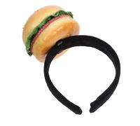 Healeved Diadema Decorativa Hamburguesa de Esponja Ligera para Cosplay y Fiestas, Tamaño Único, Accesorio Divertido para Adultos y Niños en Disfraces y Eventos