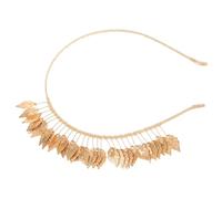 Healeved Diadema Decorativa para Mujeres Tocado Dorado para Bodas Graduaciones y