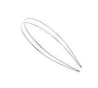 Healeved Diadema Doble Capa para Niña 4 Piezas Metal Plateado Grueso Tocado Creativo Accesorios Cabello Estilo Retro Fiesta Diario