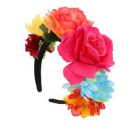 Healeved Diadema Floral Rosas Artificiales de Tela de Seda para Fiesta y Ocasiones Variadas, Accesorio Decorativo para Cabello que Aporta Estilo y Alegría