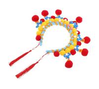 Healeved Diadema Giratoria Ópera De Pekín Con Borlas Diadema Clásica Para Festivales Chinos Accesorios Cabello Hanfu Para Representaciones Teatrales