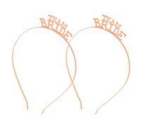 Healeved Diadema Novia Boda 2 Piezas Rosa Dorado Metal, Accesorio para Cabeza Elegante, Aro Delicado para Peinados Nupciales, Tocado Versátil para Eventos Obsequios