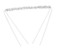 Healeved Diadema Para Mujer Banda Pelo Nupcial Tocado De Perlas Gemas De Imitación Joyería Pelo De Novia Para Boda y Graduación