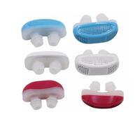 Healeved Dispositivo Nasal Para Dejar De Roncar Mini Silicona Roja Sin Correas Purificador De Aire Para Dormir Mejora Calidad Sueño Portátil Cómoda