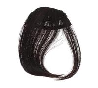 Healeved Elegante Flequillo de Una Pieza con Clip Extensiones de Cabello Postizo Apariencia Natural Fácil de Cortar Y Peinar