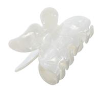 Healeved Elegante Pinza para El Pelo con Forma de Esponjosa para Niñas Pinza para El Pelo con Flequillo Accesorio para El Cabello Humano