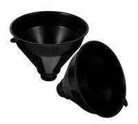 Healeved Embudos de Plástico Grandes 2 Piezas, Embudo Ancho Reutilizable para Llenar Botellas, Uso Automotriz y Cocina, Diseño Apilable Que Ahorra Espacio, Resistente a Químicos y Fácil