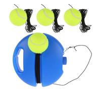 Healeved Entrenador de Tenis con Cuerda y Base Estable, Pelota de Rebote de Plástico para Práctica Individual en Interiores y Exteriores, Fácil Instalación para Principiantes