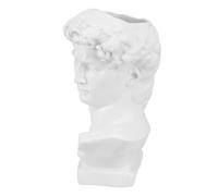 Healeved Escultura de Resina Diseño de Retrato de Chica Británica Jarrón Decorativo Grande para Flores Secas Portalápices Artístico Multifuncional para Hogar y Oficina Caja de