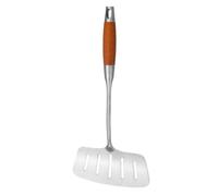 Healeved Espátula Multiusos de Acero Inoxidable para Pescado con Mango de Madera y Resistente al Óxido, Adecuado para Freír Filetes y Cocinar Hogar