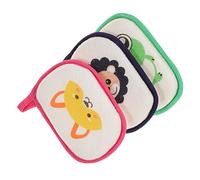 Healeved Esponjas De Baño Para Recién Nacidos 3 Piezas Suaves Multiusos Para Bebés Niños y Niñas Gancho Colgante Uso Infantil Higiene Diaria