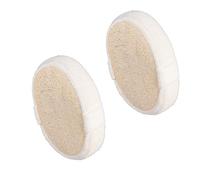 Healeved Esponjas De Lufa Exfoliantes Naturales 2 Unidades Tamaño Ovalado Color Crudo Para Ducha y Baño Cuidado Corporal Piel Sensible Spa