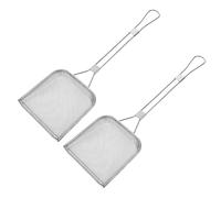 Healeved Espumadera de Acero Inoxidable Cuadrada de Malla Fina 2 Piezas para Freír, Separador de Aceite y Grasa, Cuchara para Cocina y Fritura de Pollo, Papas Fritas y Alimentos, Uso