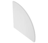Healeved Estante de Esquina Blanco de PVC Forma de Abanico, Multiusos y Ahorra Espacio, Adecuado para Cocina y Cuarto de Lavado