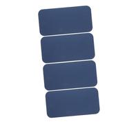 Healeved Esterilla de Yoga Tpe Antideslizante para Entrenamiento y Ejercicios en Casa, Cojín para Arrodillarse 34x17x0,6 Cm, 4 Piezas, Tapete Deportivo Portátil Azul Oscuro y Azul