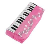 Healeved Estuche para Bolígrafos Estampado De Teclado De Piano Organizador De Lápices Bolsa Portátil para Lápices para Oficina o Escuela