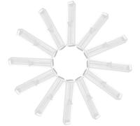 Healeved Estuche para Bolígrafos Translúcido 12 Unidades Pequeño Plástico Color Claro Almacenamiento Oficina Estudiantes Obsequio Navidad