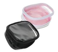 Healeved Estuche para Lentes de Gran Capacidad 2 Unidades Bolsa de Almacenamiento Estuche Protector para Gafas Material de PU para Evitar Rayones Y Dobleces