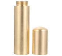 Healeved Estuche Portátil de Cerillas de Supervivencia de Latón, Caja Estanca y Resistente a Golpes para Camping y Actividades al Aire Libre, Pequeño Contenedor para Almacenamiento Seguro