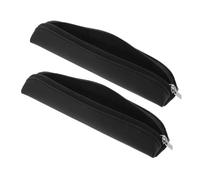 Healeved Estuche Portátil Diseño Compacto y Elegante para Bolígrafos de Insulina Pack de 2 Unidades Material Pu Ligero Negro Adecuado para Uso Diario y Gestión